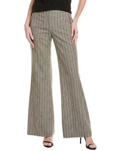 Hugo Boss Talia Wool-blend Trouser In Silver