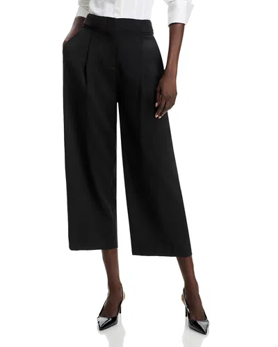 Hugo Boss Stretch-wool Trousers With Feature Waist And Soft Drape In Black