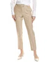 Hugo Boss Regular-fit Trousers With Pinstripe Pattern In Brown
