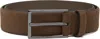 Hugo Boss Tan Suede Belt In Brown