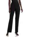 Hugo Boss Tanjana Wool Blend Straight Pants In Black
