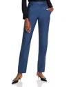 Hugo Boss Boss Tanuri Wool Straight Leg Pants In Indigo
