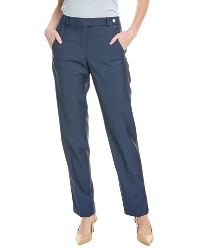 Hugo Boss Tanuri Wool Trouser In Blue