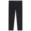Hugo Boss Tapered-fit Jeans In Grain-effect Black Denim In Black