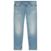Hugo Boss Mens Medium Blue Beckham X Boss Slim-leg Mid-rise Stretch-denim Jeans In Blue
