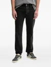 Hugo Boss Tapered-fit Patch Pocket Jeans In Black
