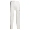 Hugo Boss Tapered-fit Trousers In Cotton, Silk And Stretch In White