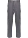 Hugo Boss Grey Cotton Trousers In Grey