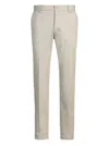 Hugo Boss Regular-fit Trousers In Printed Stretch Cotton