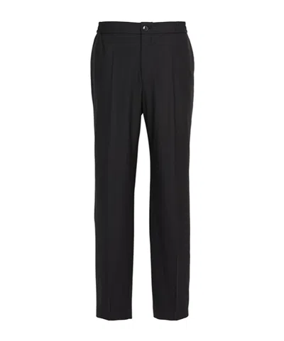 Hugo Boss Tapered Trousers In Black