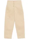 Hugo Boss Tapered Trousers In Neutrals