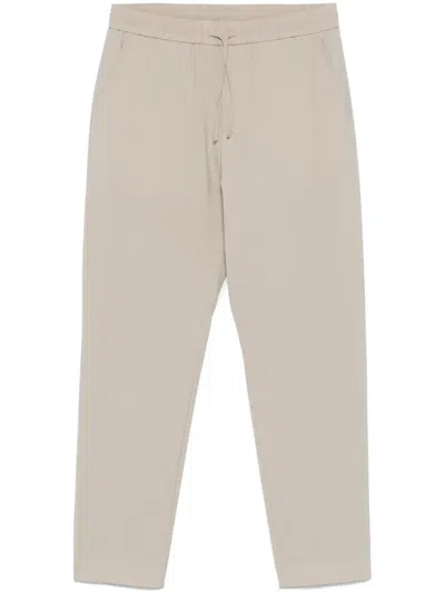 Hugo Boss Tapered Trousers In Neutrals