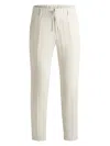 Hugo Boss Tapered Trousers In White