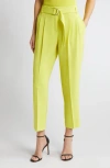 HUGO BOSS TAPIAH BELTED ANKLE PANTS