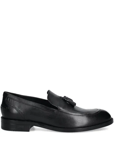 Hugo Boss Tassel-detail Loafers In Black