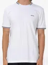 Hugo Boss Boss Taul Tipped Crewneck T-shirt In White