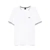 Hugo Boss Boss Taul Tipped Crewneck T-shirt In White