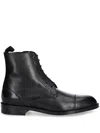 Hugo Boss Black Lace-up Boots In Black