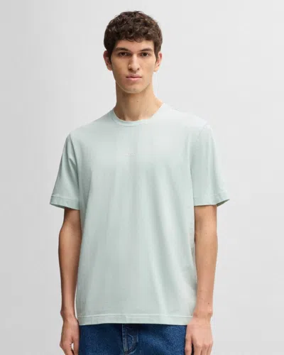 Hugo Boss Tchup Mens Crew Neck Small Logo T-shirt In Metallic