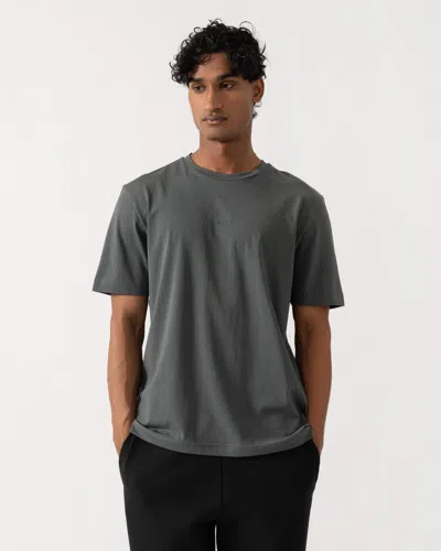 Hugo Boss Tchup Mens Crew Neck Small Logo T-shirt In Open Green 377