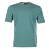 Hugo Boss Tchup T Shirt 369 Open Green In Green
