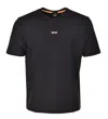 Hugo Boss Relaxed-fit T-shirt In Stretch Cotton With Logo Print