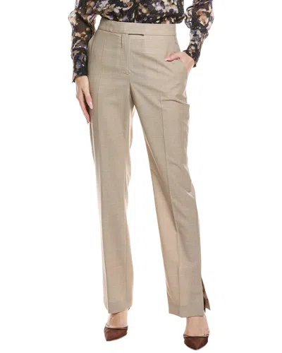 Hugo Boss Teana Wool Trouser In Beige