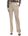 Hugo Boss Teana Wool Trouser In Beige