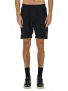 Hugo Boss Boss Technical Fabric Bermuda Shorts In Black