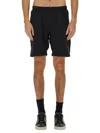 Hugo Boss Boss Technical Fabric Bermuda Shorts In Black
