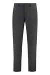 Hugo Boss Elastic Waistband Relaxed Fit Trousers In Black