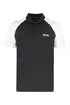 Hugo Boss Boss Technical Fabric Polo Shirt In Black
