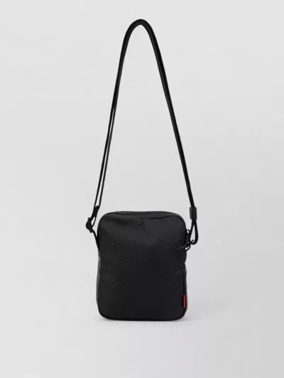 Hugo Boss Technical Fabric Shoulder Belt Bag In Black