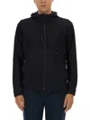 Hugo Boss Regular-fit Zip-up Hoodie With Quick-dry Performance In Black