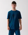 Hugo Boss Tee 8 Mens Graphic Print T-shirt In Blue