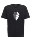 Hugo Boss Stretch-cotton T-shirt With Printed And Embroidered Artwork In Black
