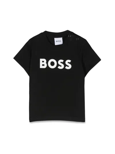 Hugo Boss Babies' Tee Shirt In Black