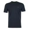 Hugo Boss T-shirt With Round Neck And Short Sleeves In Blue