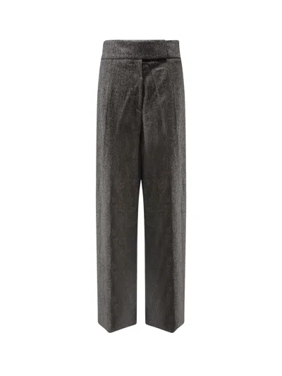 Hugo Boss Telda Viscose And Virgin Wool Trousers