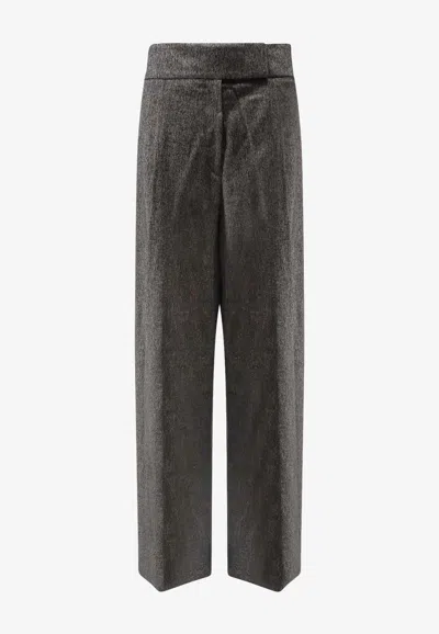 HUGO BOSS TELDA WOOL-BLEND PANTS