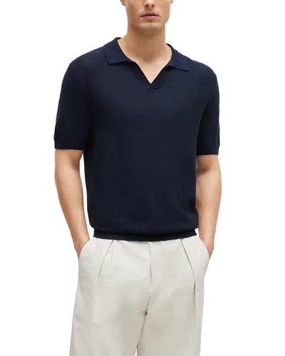 Hugo Boss Tempio Polo In Dark Blue