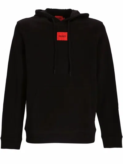 Hugo Boss Daratschi214 Label Logo Mens Hoodie Nos In Black