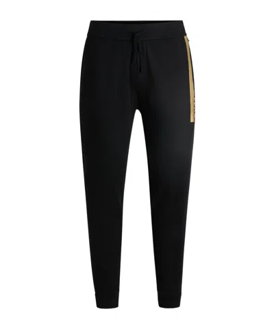 Hugo Boss Terry Fabric Sweatpants In Black
