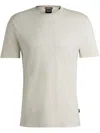 Hugo Boss Porsche X Boss Mercerized-cotton T-shirt With Special Branding In White
