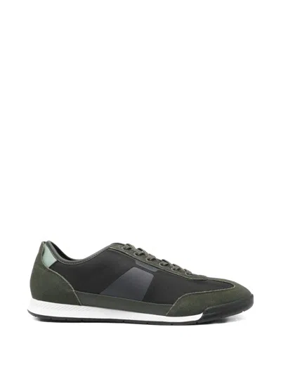 Hugo Boss Textile Sneaker In Gray