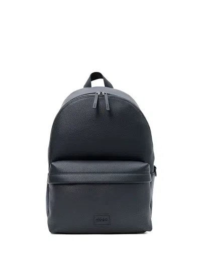 Hugo Boss Textured Backpack In Black