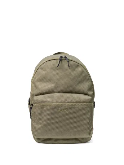 Hugo Boss Textured Backpack In Gray