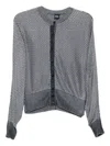 Hugo Boss Boss Furnari Textured Cardigan In Blue