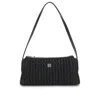 Hugo Boss Textured Hobo Bag With Stacked-logo Trim