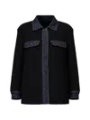 Hugo Boss Textured Jacket In Black